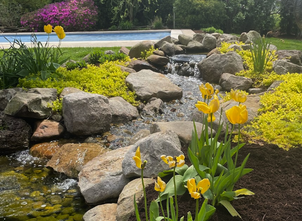 Expert-designed patio with stone pavers in Hummelstown, PA